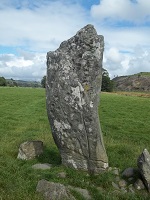 Standing stones are found all over Scotland and the British Isles.                                	Erected by Neolithic peoples, their meaning and true functions are not                               	really known but their presence inspires a sense of connection                               	with those who came long before us.(Photo by D.L. McEachron)